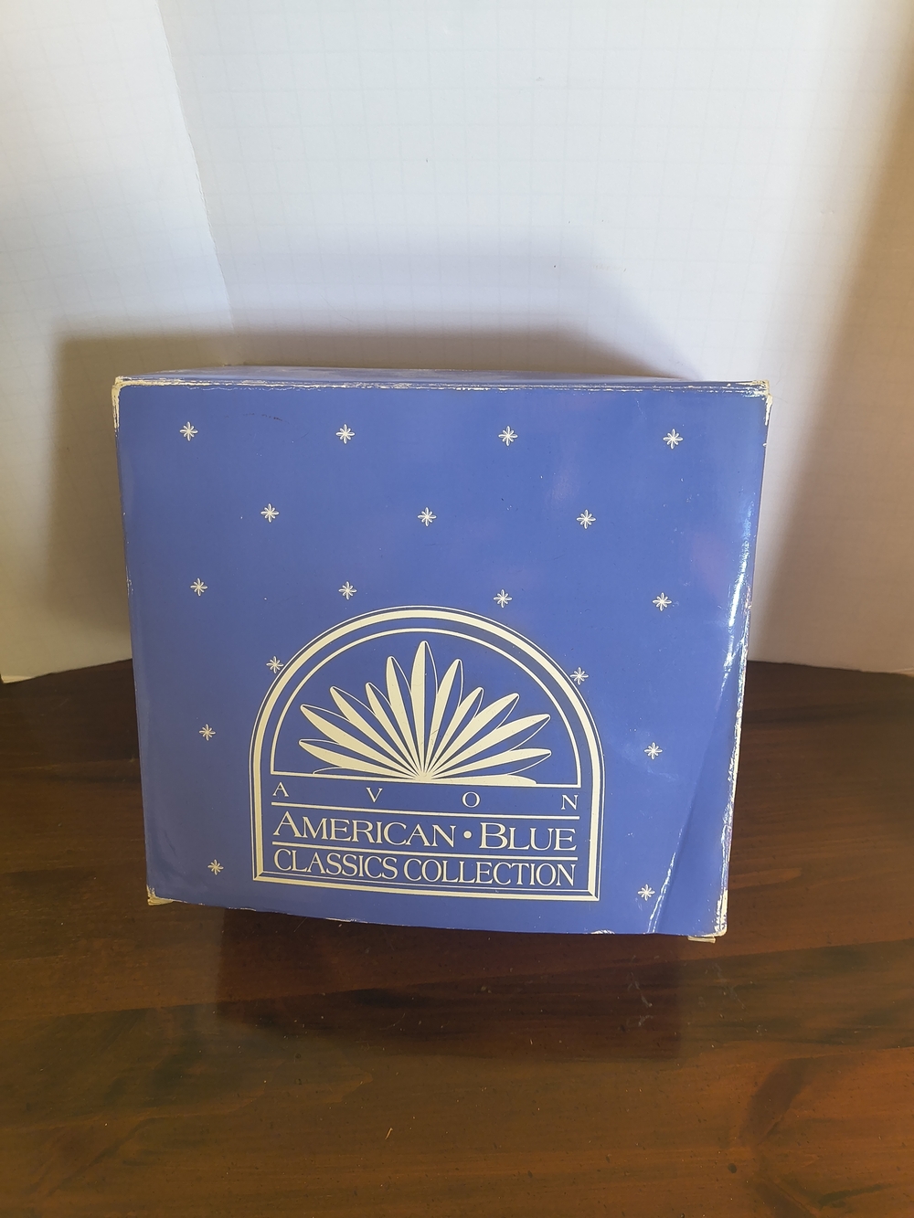 Pair Of Avon American Blue Classics Collection Water Goblets Made in France NIB